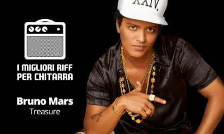 I migliori riff per chitarra in spartiti e tab – Bruno Mars – Treasure