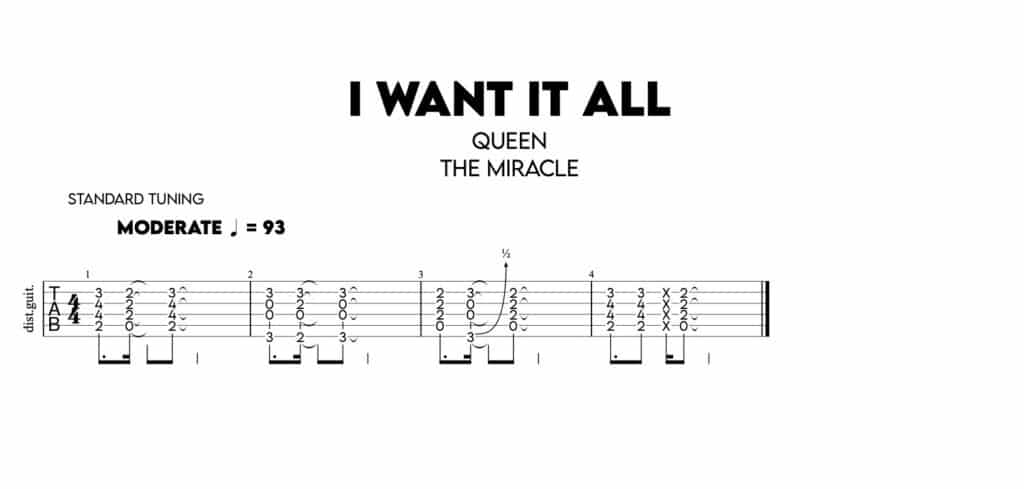 I migliori riff, I want it all, Queen